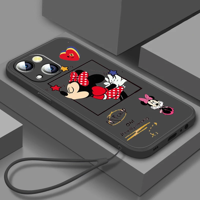 Phone Case For Apple iPhone 14 13 12 Mini 11 XS Pro Max X XR 8 7 SE Plus Cover Cool Disney Mickey Minnie Liquid Rope Funda
Phone Case For Apple iPhone 14 13 12 Mini 11 XS Pro Max X XR 8 7 SE Plus Cover Cool Disney Mickey Minnie Liquid Rope Funda