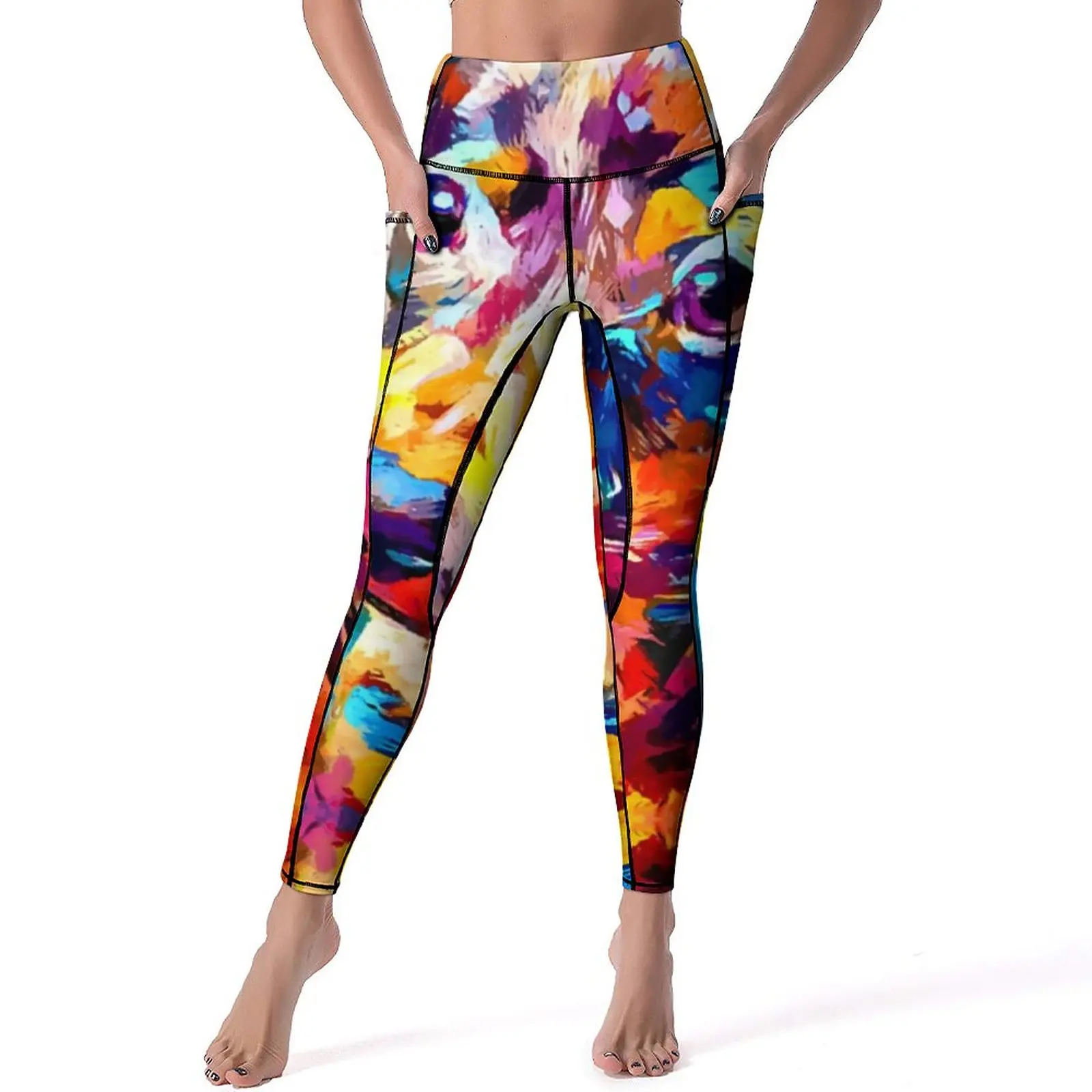 

Mini Dachshund Yoga Pants Sexy Colorful Animal Graphic Leggings Push Up Fitness Running Leggins Casual Stretch Sports Tights