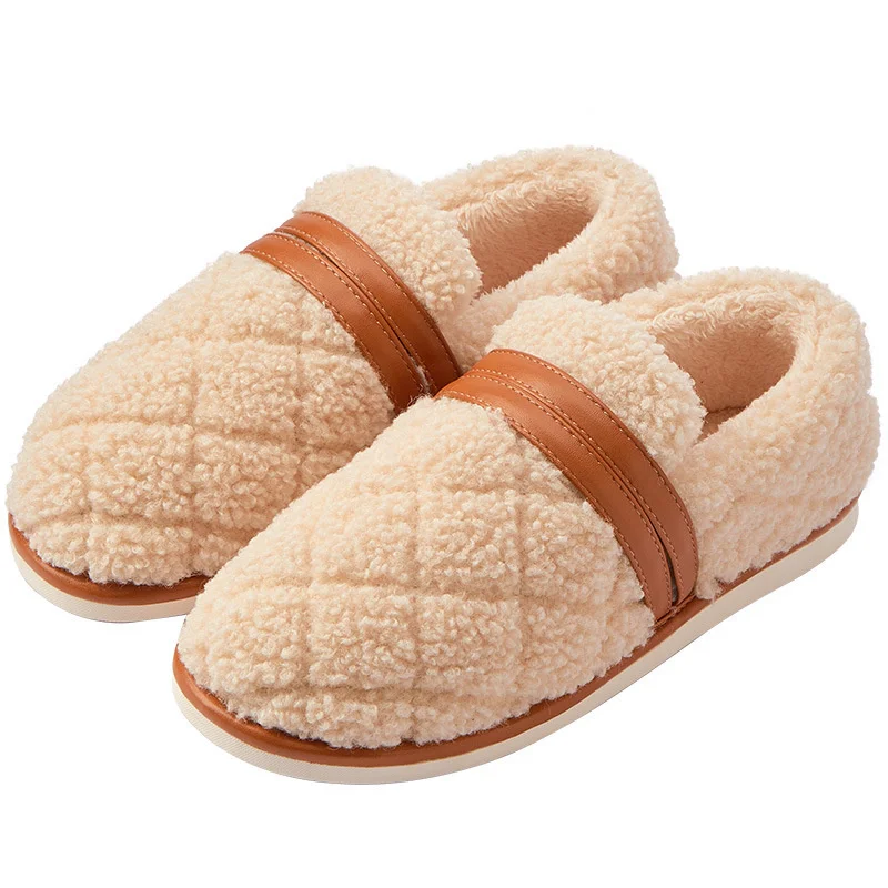 Winter Couple Bedroom Fur Cotton Slippers Indoor Women's Warm Home Cover Heel Slipper Women Soft Comfortable Slip-on Flats Shoes
Winter Couple Bedroom Fur Cotton Slippers Indoor Women's Warm Home Cover Heel Slipper Women Soft Comfortable Slip-on Flats Shoes