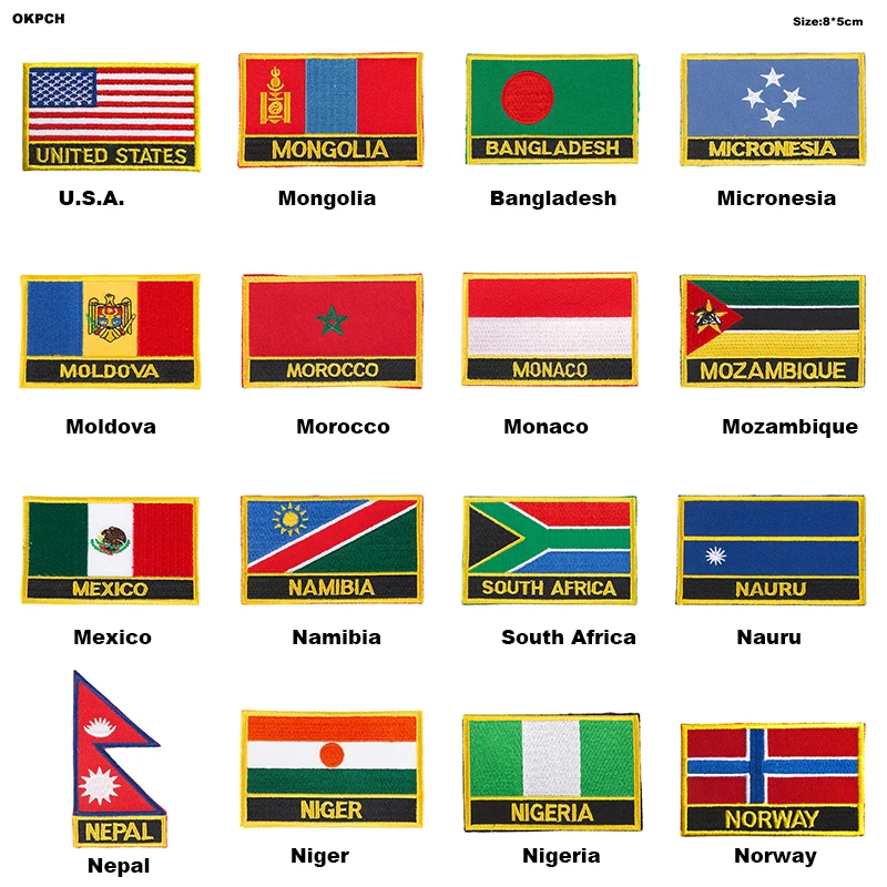 Nauru Rectangular Shape Flag patches embroidered flag patches national flag patches for clothing DIY Decoration PT0139-R
Nauru Rectangular Shape Flag patches embroidered flag patches national flag patches for clothing DIY Decoration PT0139-R