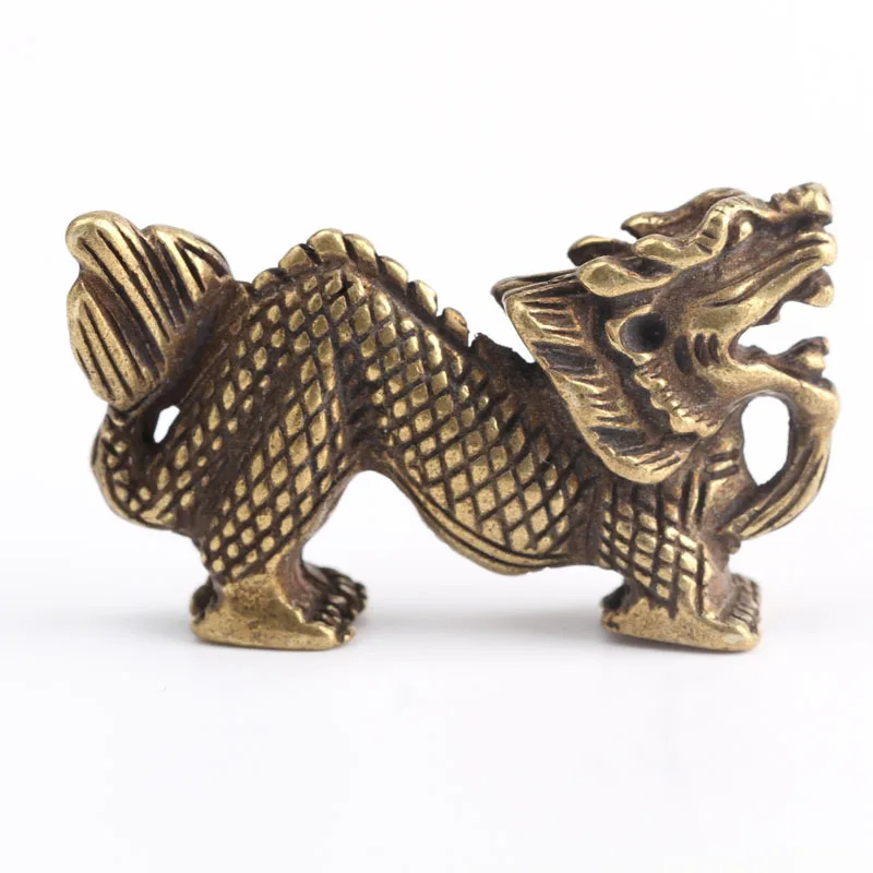 Copper Dragon ornament Miniature Animal Craft Desk Display Figurine Household Indoor Office Statues Decoration
Copper Dragon ornament Miniature Animal Craft Desk Display Figurine Household Indoor Office Statues Decoration
