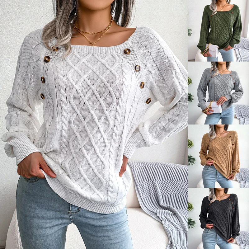 2023 New Women Knitted Pullovers Casual Streetwear Knitwear Long Sleeves Elastic Tricots New Autumn Winter Warm Knitting Sweater
2023 New Women Knitted Pullovers Casual Streetwear Knitwear Long Sleeves Elastic Tricots New Autumn Winter Warm Knitting Sweater