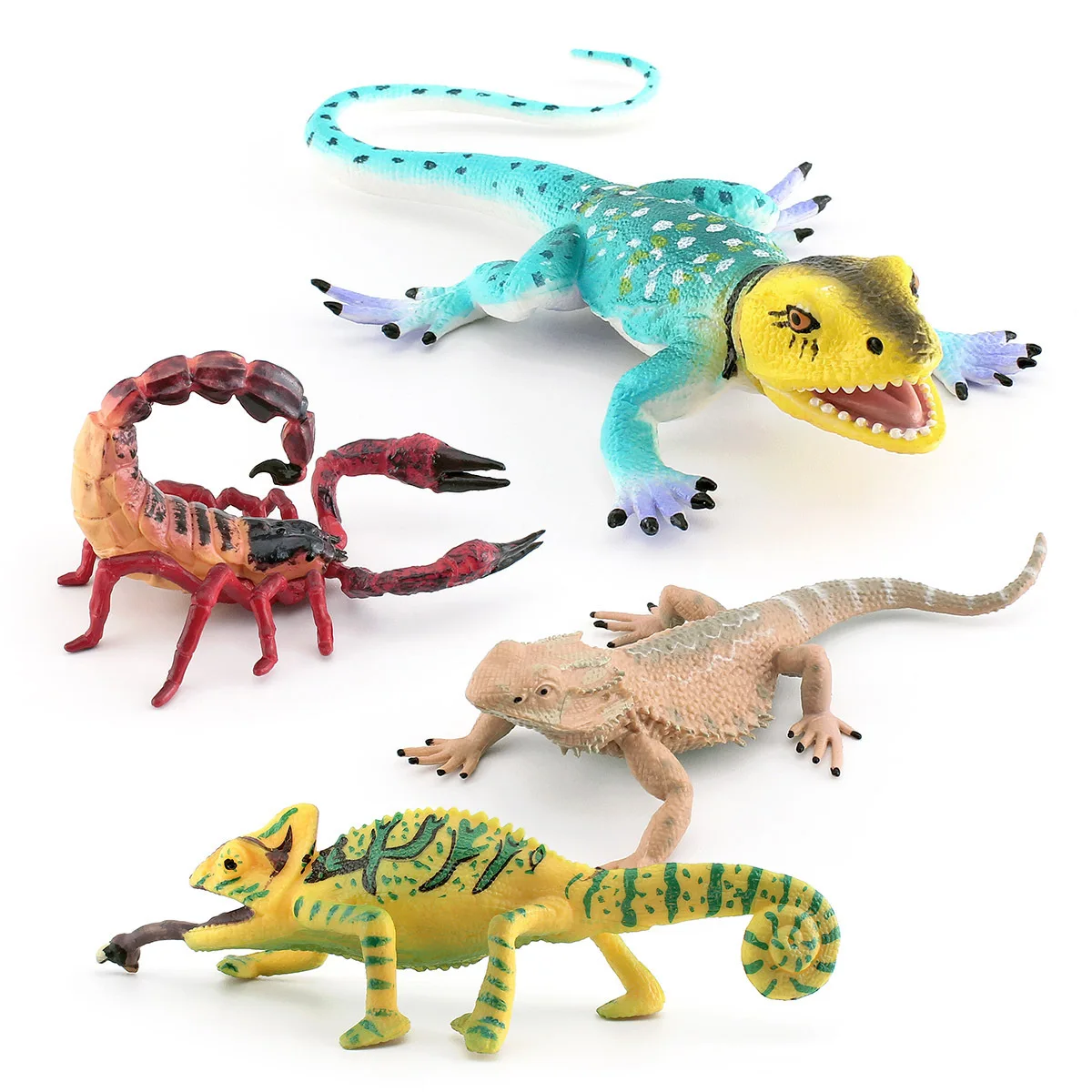 

Simulation Amphibian Reptile Model Children Cognitive Pine Lizard Chameleon Scorpion Lizard Static Toy Ornament Prank Toy