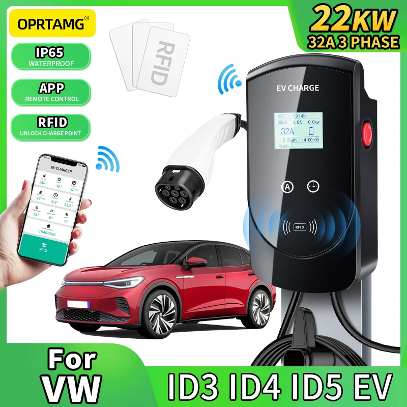 380V 22KW With 32A 3 Phase EV For Volkswagen ID3 ID4 ID5 2008 2009 2010-2022 Car Type2 Charger IEC 62196-2 Charging Station Plug
380V 22KW With 32A 3 Phase EV For Volkswagen ID3 ID4 ID5 2008 2009 2010-2022 Car Type2 Charger IEC 62196-2 Charging Station Plug