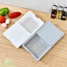 Cutting Boards Multifunctional Household Plastic Chopping Boards Storage Box for Fruits Meat Vegetables