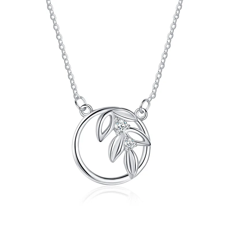 S925 sterling silver leaf diamond pendant female Korean style simple necklace clavicle chain Valentine's Day gift fashion
S925 sterling silver leaf diamond pendant female Korean style simple necklace clavicle chain Valentine's Day gift fashion