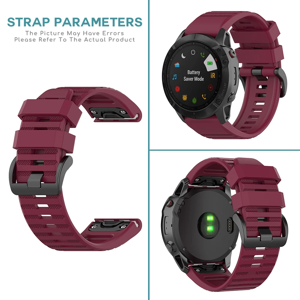 26mm Silicone Watch Strap Band Quick Bracelet For Garmin Fenix 6X Pro 5X Plus 3HR Fenix 7X Quaitx3 Wristband Belt
26mm Silicone Watch Strap Band Quick Bracelet For Garmin Fenix 6X Pro 5X Plus 3HR Fenix 7X Quaitx3 Wristband Belt
