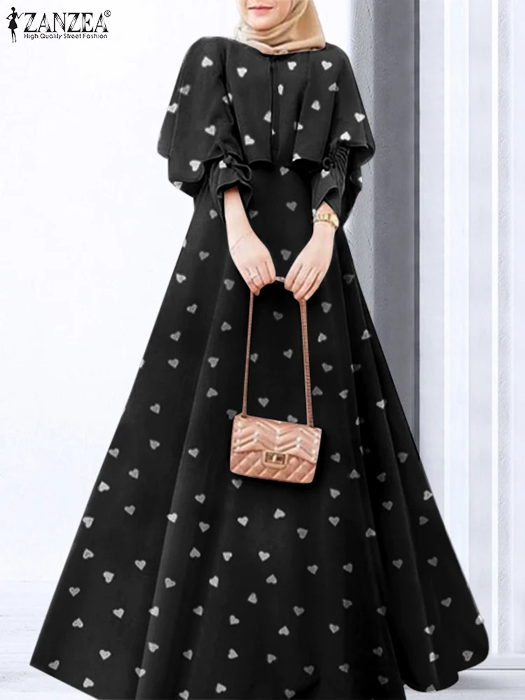 ZANZEA Stylish Women Autumn Sundress Printed Muslim Dress Puff Sleeve Maxi Vestidos Female Casual Floral Robe Femme Oversized
ZANZEA Stylish Women Autumn Sundress Printed Muslim Dress Puff Sleeve Maxi Vestidos Female Casual Floral Robe Femme Oversized