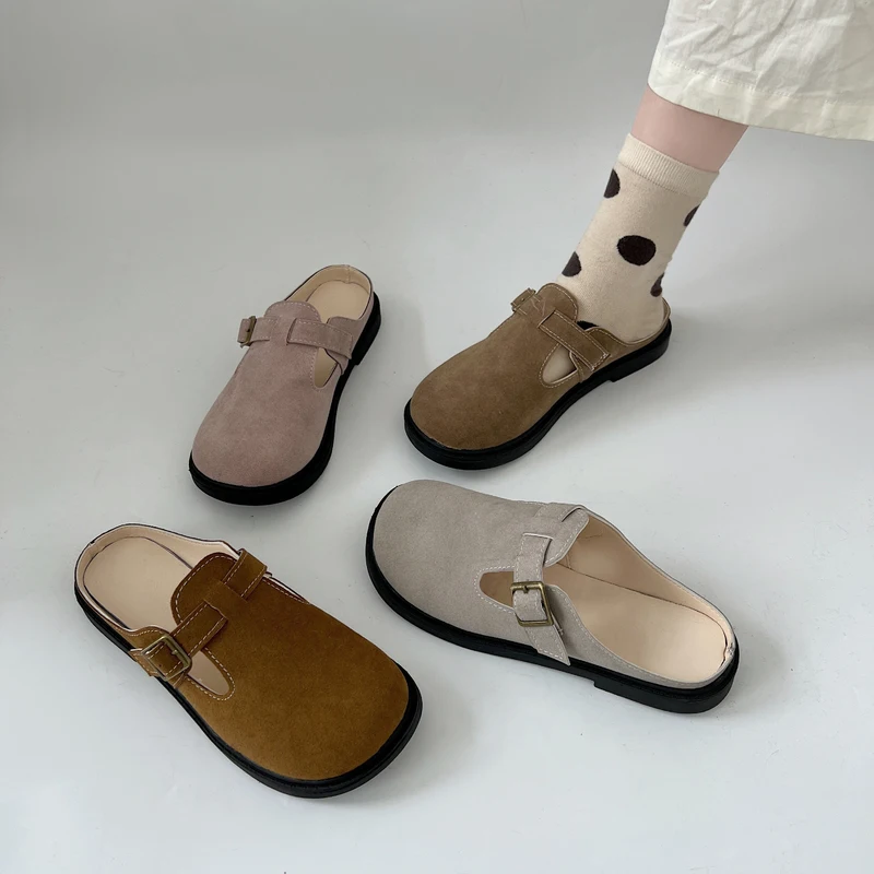 Female Shoes Flock Ladies' Slippers Cover Toe Mules For Women 2022 Loafers Low New Flat Rome Slides Rubber Fabric PU Flock Flat
Female Shoes Flock Ladies' Slippers Cover Toe Mules For Women 2022 Loafers Low New Flat Rome Slides Rubber Fabric PU Flock Flat