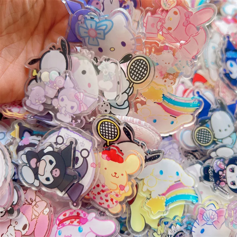 Anime Cinnamoroll Kuromi HelloKitty Sanrio DIY Sticker Double-sided Transparent Acrylic Sheet Material Patch Phone Case Keychain
Anime Cinnamoroll Kuromi HelloKitty Sanrio DIY Sticker Double-sided Transparent Acrylic Sheet Material Patch Phone Case Keychain