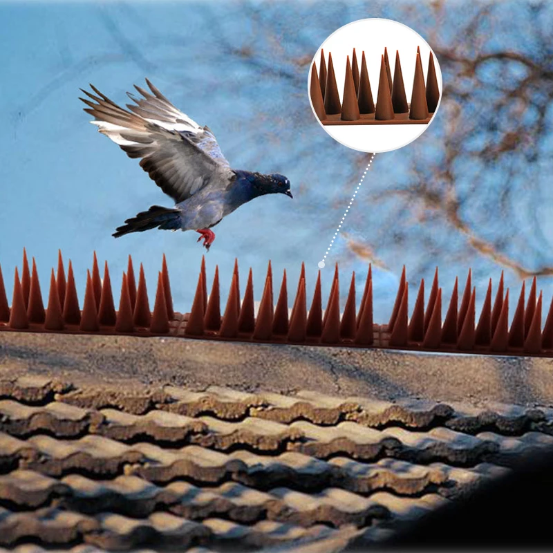 

1Pcs 45cm Plastic Anti-bird Thorn Anti-theft Fence Dog Cat Protective Nail Board Roof Windows Anti-bird Mat Garden Security Tool
