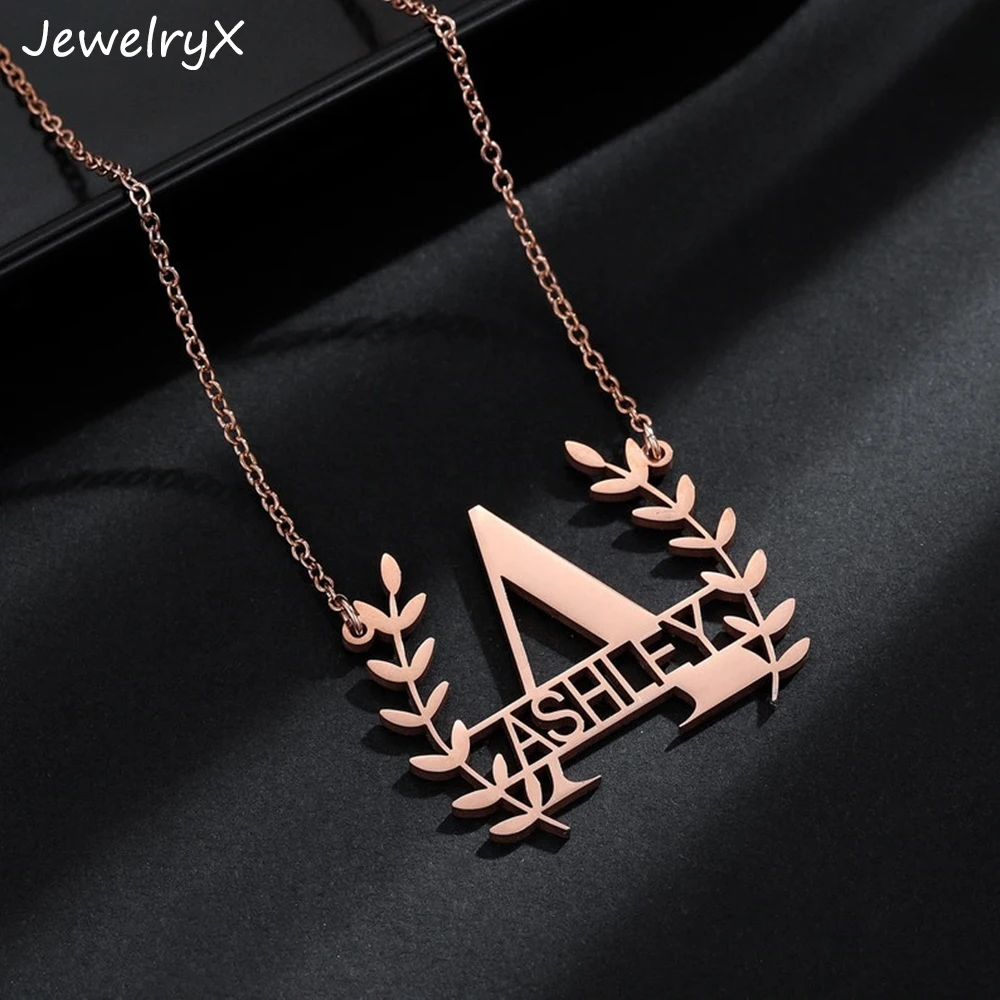 JewelryX Custom листья пшеницы ожерелья с буквой личности из нержавеющей стали с большими инициалами кулон-табличка с именем для женщин ювелирные ...
JewelryX Custom листья пшеницы ожерелья с буквой личности из нержавеющей стали с большими инициалами кулон-табличка с именем для женщин ювелирные ...