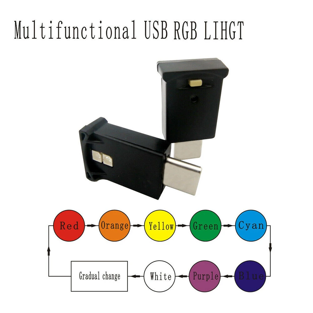 Photosensitive Automatically Turns On Low-power RGB Multi-functional Bright USB-C Ambient Light Night Light LED Interior Light
Photosensitive Automatically Turns On Low-power RGB Multi-functional Bright USB-C Ambient Light Night Light LED Interior Light