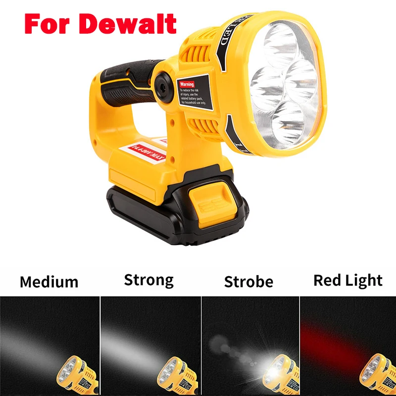 12 Вт портативный светодиодный рабочий светильник для Dewalt 18 в 20 в, макс. батарея DCB140 DCB200, USB-вспышка для уличного инструмента (без батареи, без ...
12 Вт портативный светодиодный рабочий светильник для Dewalt 18 в 20 в, макс. батарея DCB140 DCB200, USB-вспышка для уличного инструмента (без батареи, без ...