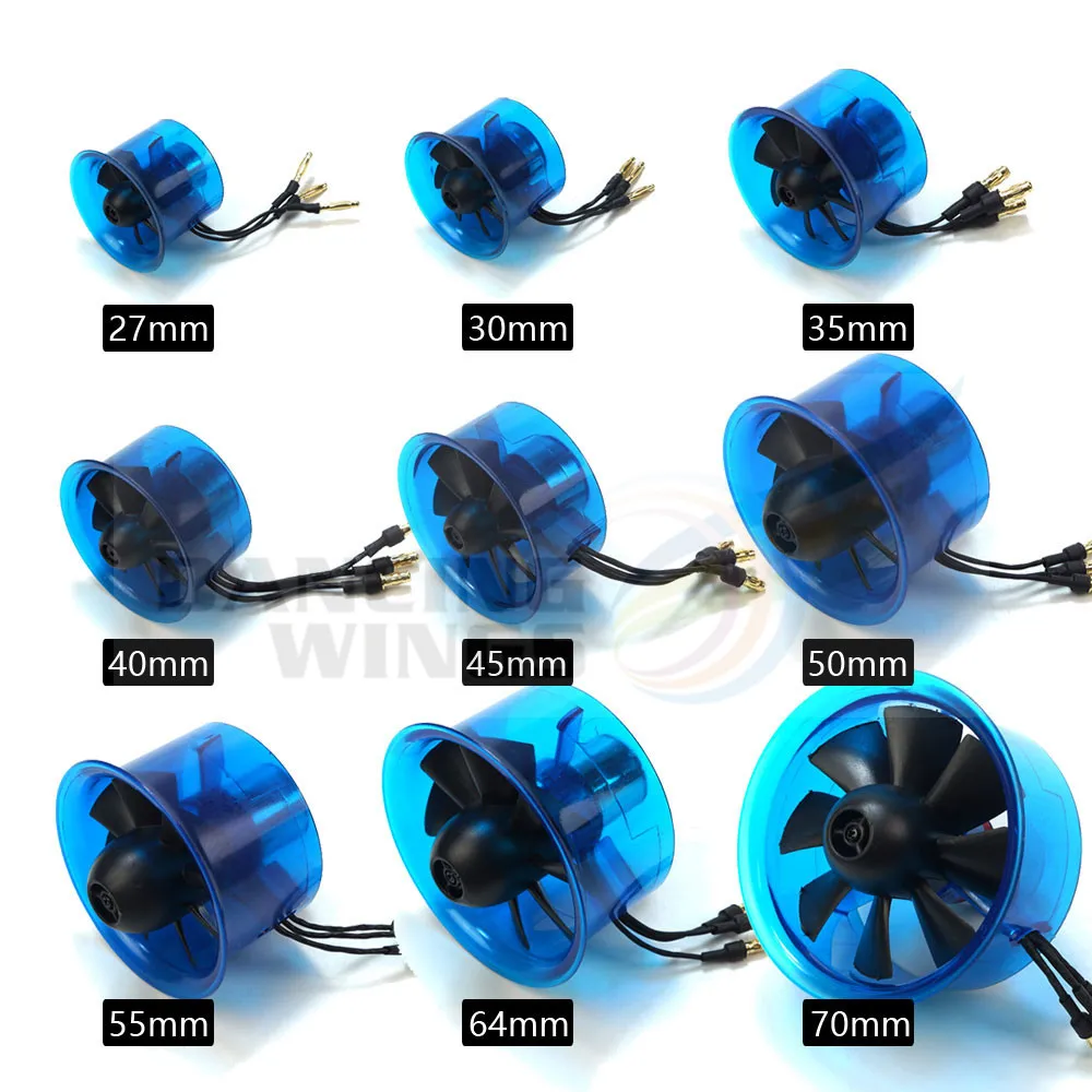 EDF Ducted Fan with Brushless Motor for Jet Plane 8 Blade 27mm/30mm/35mm/40mm/45mm/50mm/55mm/64mm/70mm 
EDF Ducted Fan with Brushless Motor for Jet Plane 8 Blade 27mm/30mm/35mm/40mm/45mm/50mm/55mm/64mm/70mm