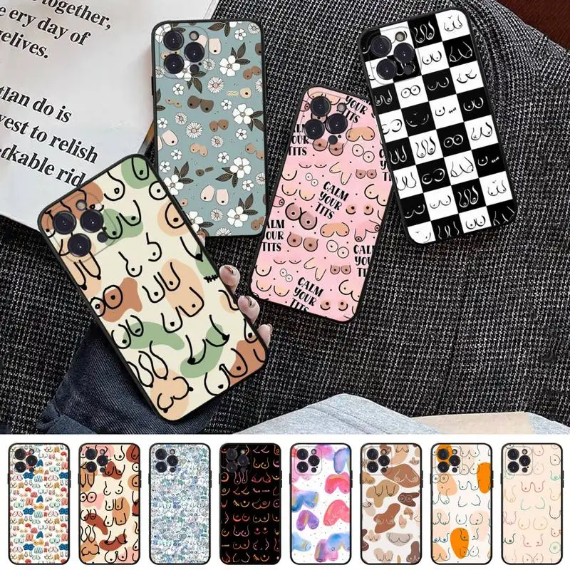 Boobs Art Print Phone Case for iphone 14 13 12 11 Pro Mini Xs Max 8 7 6 Plus X XR Se 2020 Soft Silicone Cover
Boobs Art Print Phone Case for iphone 14 13 12 11 Pro Mini Xs Max 8 7 6 Plus X XR Se 2020 Soft Silicone Cover