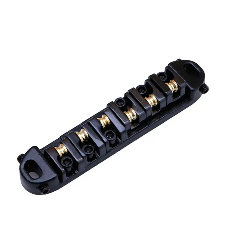 Roller Saddle Locking Black Chrome Bridge Fit for Electric Guitar 
Roller Saddle Locking Black Chrome Bridge Fit for Electric Guitar