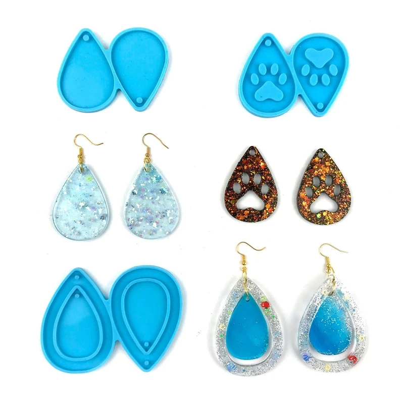 41XC 3x Fashion Resin Craft Water Drop Mould Earring Jewelry Epoxy Silicone Casting Molds Tear Drop Shape Resin Earring Molds
41XC 3x Fashion Resin Craft Water Drop Mould Earring Jewelry Epoxy Silicone Casting Molds Tear Drop Shape Resin Earring Molds