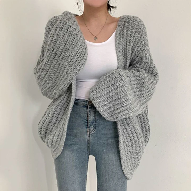 Fashion Harajuku Lantern Sleeve Women Cardigan Sweater For Girl Casual Korean Fall Streetwear Tops Coat Chic Y2k Sweater
Fashion Harajuku Lantern Sleeve Women Cardigan Sweater For Girl Casual Korean Fall Streetwear Tops Coat Chic Y2k Sweater
