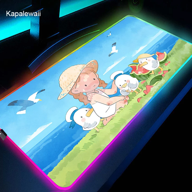Anime Cute Girl RGB Large Gaming Mouse Pad LED Accessories Locking Edge Mousepad Gamer Soft Computer Desk Mat Pad Table Mat
Anime Cute Girl RGB Large Gaming Mouse Pad LED Accessories Locking Edge Mousepad Gamer Soft Computer Desk Mat Pad Table Mat