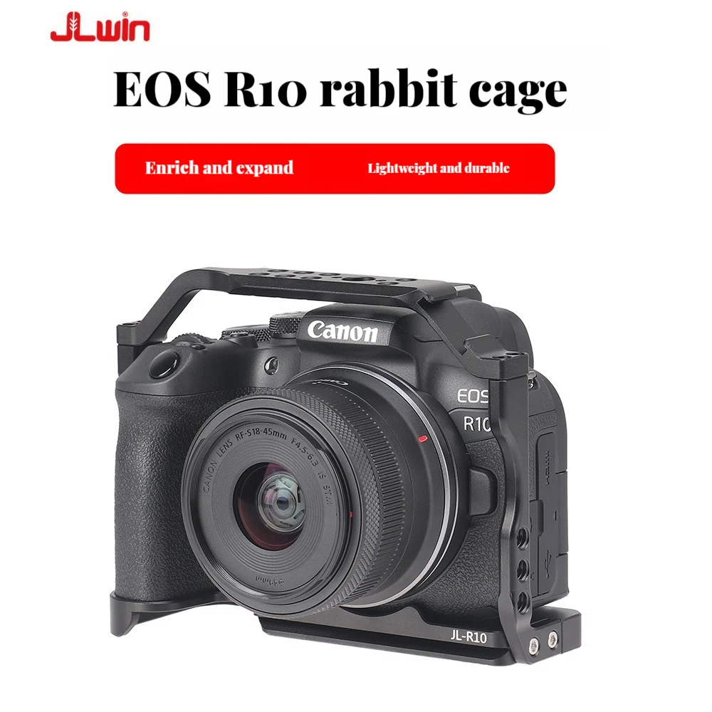 Camera Cage Quick Release Plate Mount for Canon EOS R10 Cage with Arca-Swiss Shooting Stabilizer Rig With 1/4 & 3/8 Screw Holes
Camera Cage Quick Release Plate Mount for Canon EOS R10 Cage with Arca-Swiss Shooting Stabilizer Rig With 1/4 & 3/8 Screw Holes