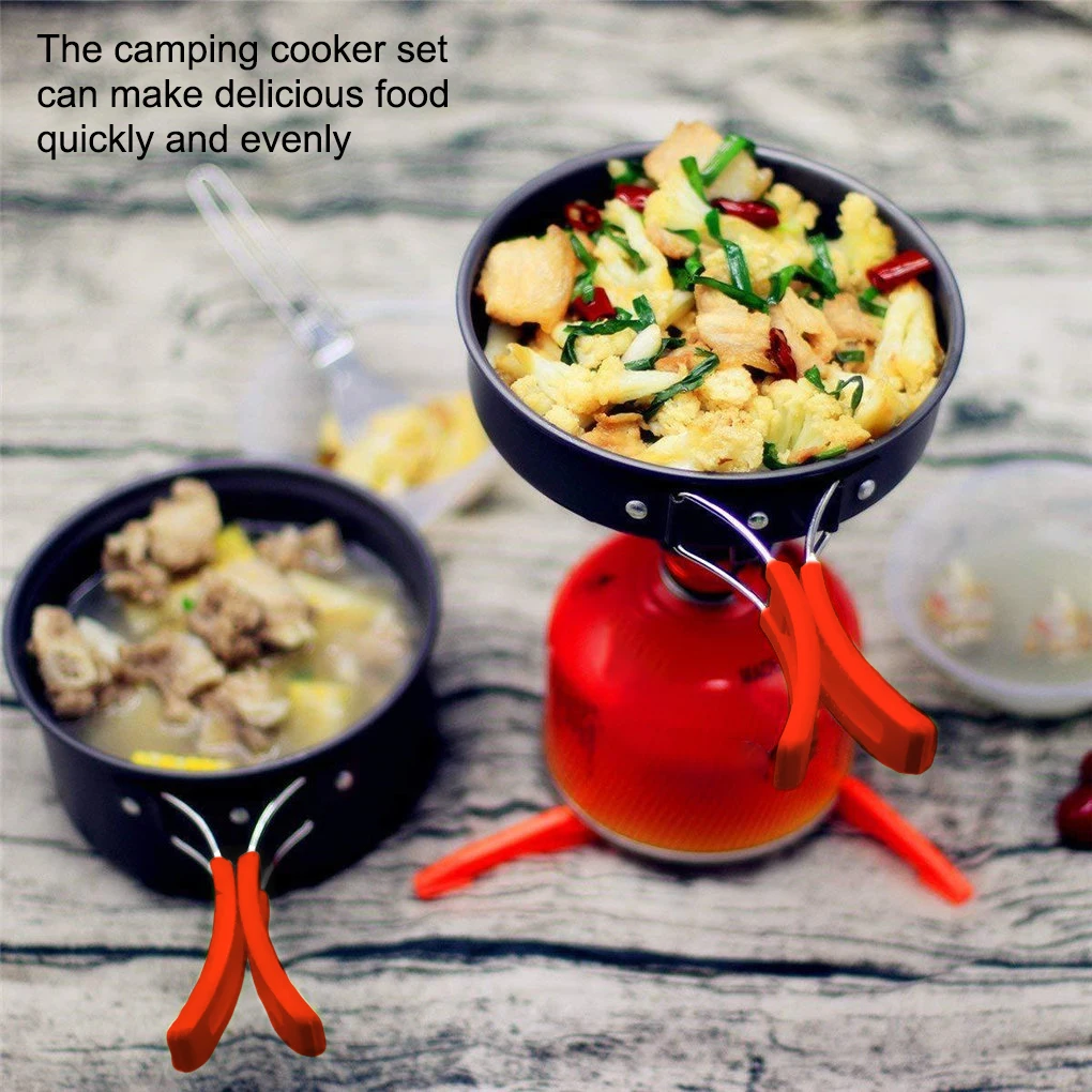 Pack of 11 Cookware Camping Foldable Portable Tableware Non-stick Washable 2-3 People Reusable Pot Pan Equipment
Pack of 11 Cookware Camping Foldable Portable Tableware Non-stick Washable 2-3 People Reusable Pot Pan Equipment