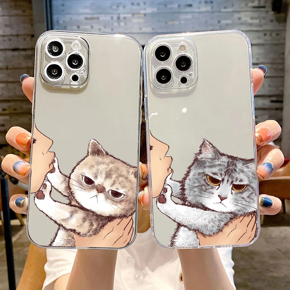 Cute Cat Luxury Ultra Thin Clear Phone Case For Apple iPhone 11 12 13 Pro Max 12 13 Mini X XR XS Max SE 6 6s 7 8 Plus Black
Cute Cat Luxury Ultra Thin Clear Phone Case For Apple iPhone 11 12 13 Pro Max 12 13 Mini X XR XS Max SE 6 6s 7 8 Plus Black