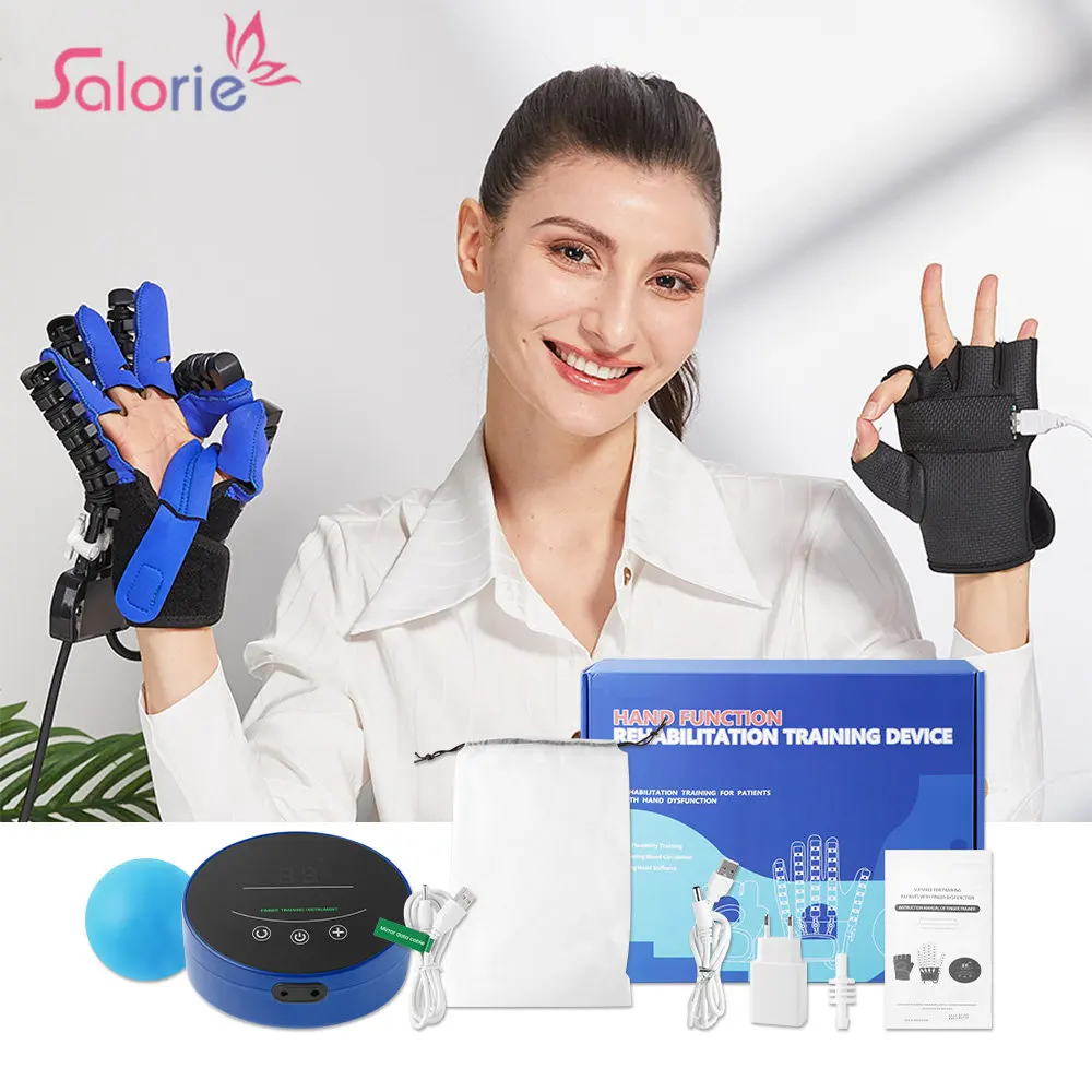 

Hand Rehabilitation Training Robot Gloves Stroke Hemiplegia Cerebral Infarction Recovery Equipment Mirror Glove Finger Exerciser