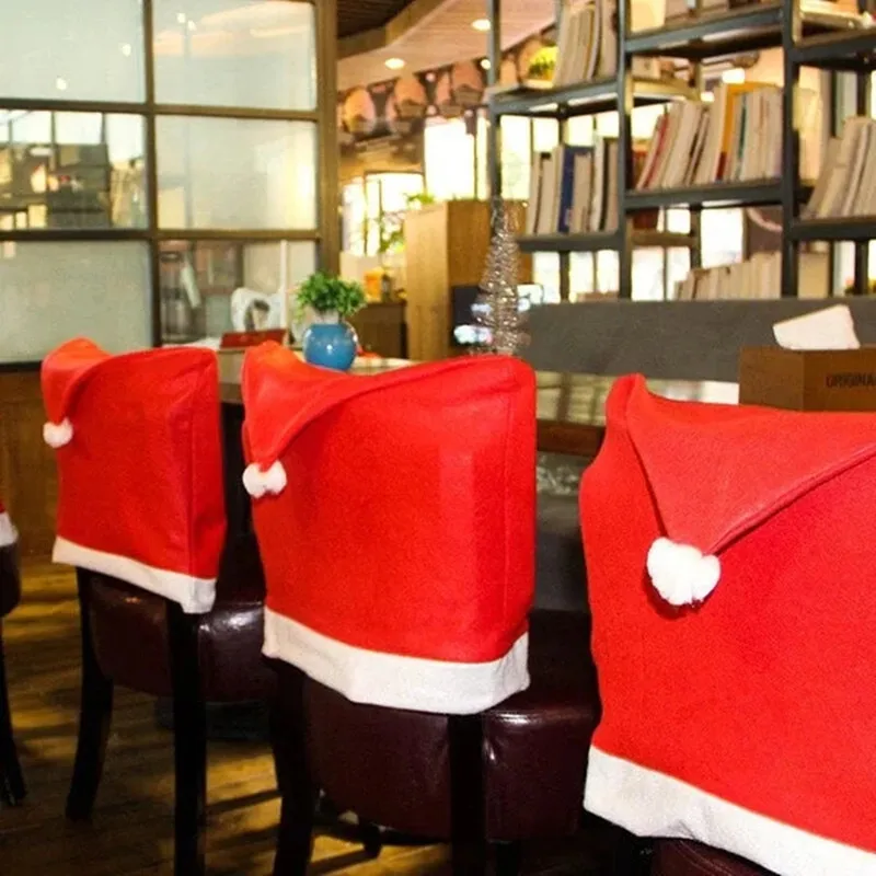 4/6pcs Hat Christmas Chair Cover Decoration Seat Covers Christmas Red Hat Chair Slipcovers Home Xmas Decor 2023 New Year Party S
4/6pcs Hat Christmas Chair Cover Decoration Seat Covers Christmas Red Hat Chair Slipcovers Home Xmas Decor 2023 New Year Party S