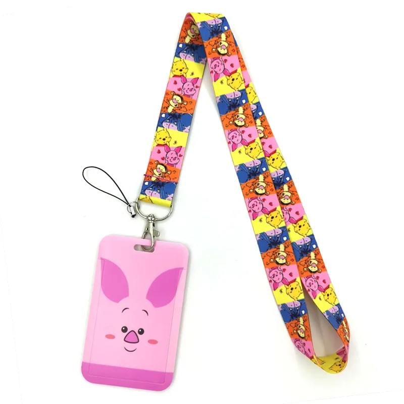 Winnie Bear Pink Pig Lanyard Credit Card ID Holder Bag Student Women Travel Card Cover Badge Car Keychain Decorations
Winnie Bear Pink Pig Lanyard Credit Card ID Holder Bag Student Women Travel Card Cover Badge Car Keychain Decorations
