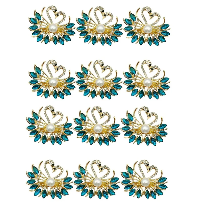 Valentine's Day Gift Blue Napkin Ring 12 Piece Set, Exquisite Swan Napkin Ring With Blue Rhinestones,Tabletop Decoration
Valentine's Day Gift Blue Napkin Ring 12 Piece Set, Exquisite Swan Napkin Ring With Blue Rhinestones,Tabletop Decoration