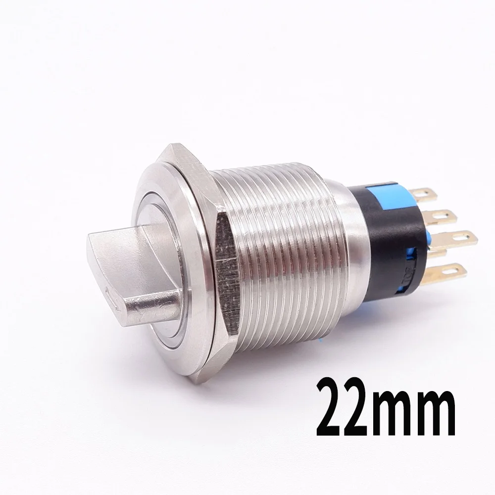 Металлический поворотный переключатель PRONCH 16/19/22 мм 2/3 положения
Металлический поворотный переключатель PRONCH 16/19/22 мм 2/3 положения