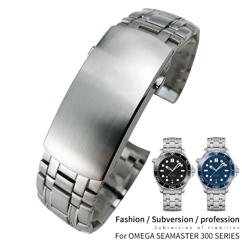 20mm 316L High Quality Stainless Steel Watch Band for New Seamaster DIVER 300M Silver Strap Calibre for Omega 8800 Movement
20mm 316L High Quality Stainless Steel Watch Band for New Seamaster DIVER 300M Silver Strap Calibre for Omega 8800 Movement