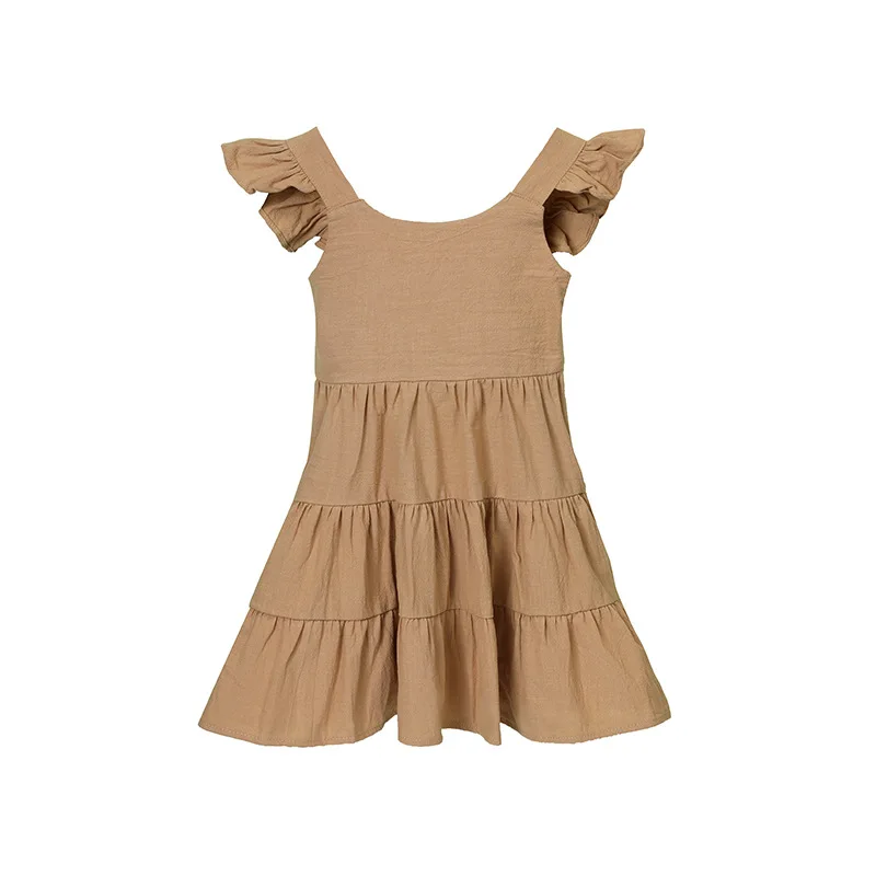 Summer New Cotton Princess Dress Kids Girls Sleeveless Ruffle Casual Beach Sundress Baby Birthday Party Vestidos Girl Costume
Summer New Cotton Princess Dress Kids Girls Sleeveless Ruffle Casual Beach Sundress Baby Birthday Party Vestidos Girl Costume