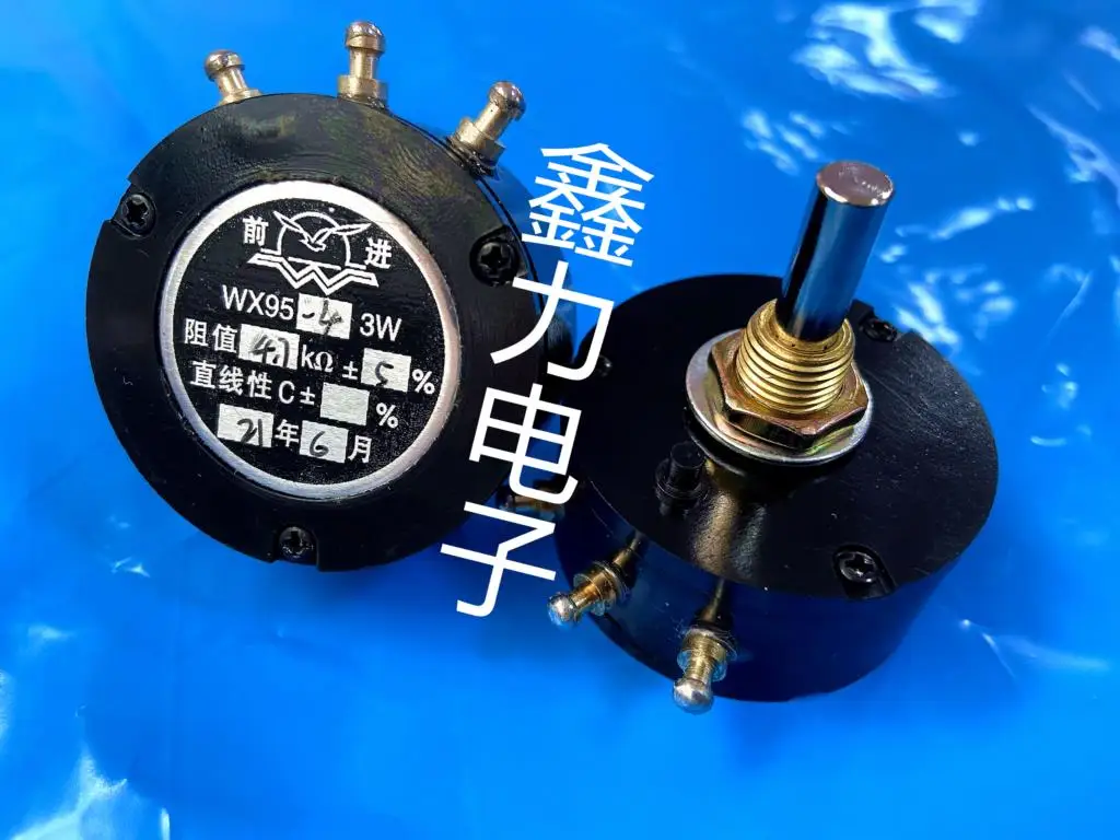 Beijing forward brand WX95-4 laps, wire wound potentiometer with 3 w A03 + calibration circle button
Beijing forward brand WX95-4 laps, wire wound potentiometer with 3 w A03 + calibration circle button