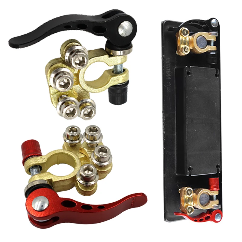 1 Pair Car Battery Terminal Connectors Detachable Battery Connector Clip Automotive Battery Brass Pile Head for Car Accessories
1 Pair Car Battery Terminal Connectors Detachable Battery Connector Clip Automotive Battery Brass Pile Head for Car Accessories
