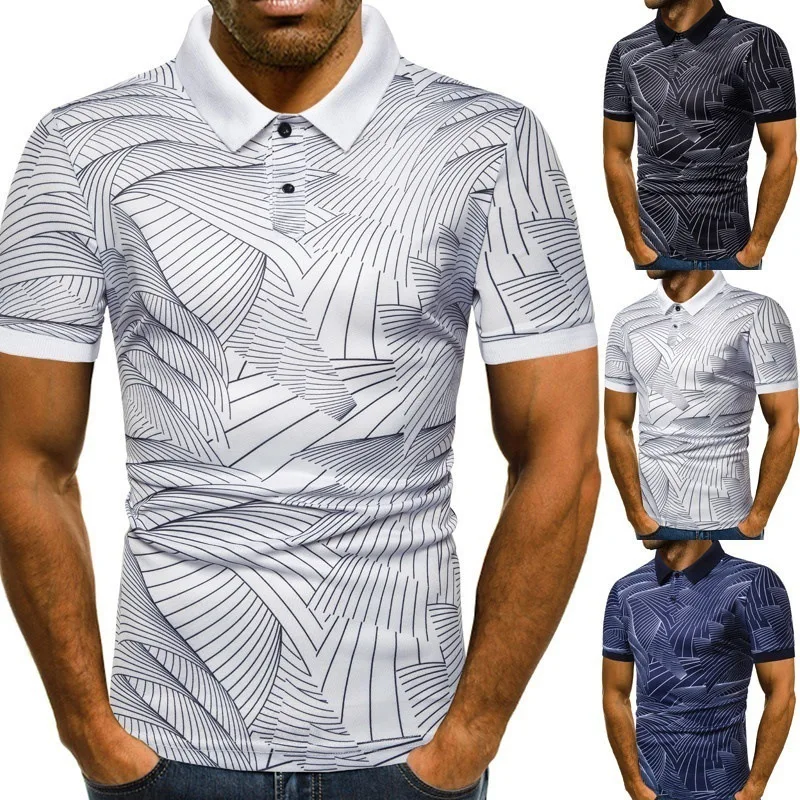 Men's Fashion Trend Ocean Wave Print Slim Fit Short Sleeve Lapel T-Shirt POLO Shirt
Men's Fashion Trend Ocean Wave Print Slim Fit Short Sleeve Lapel T-Shirt POLO Shirt