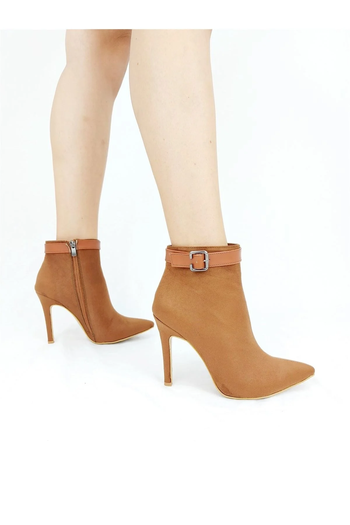 Ventos Tan Suede Stiletto Heels Boots 
Ventos Tan Suede Stiletto Heels Boots