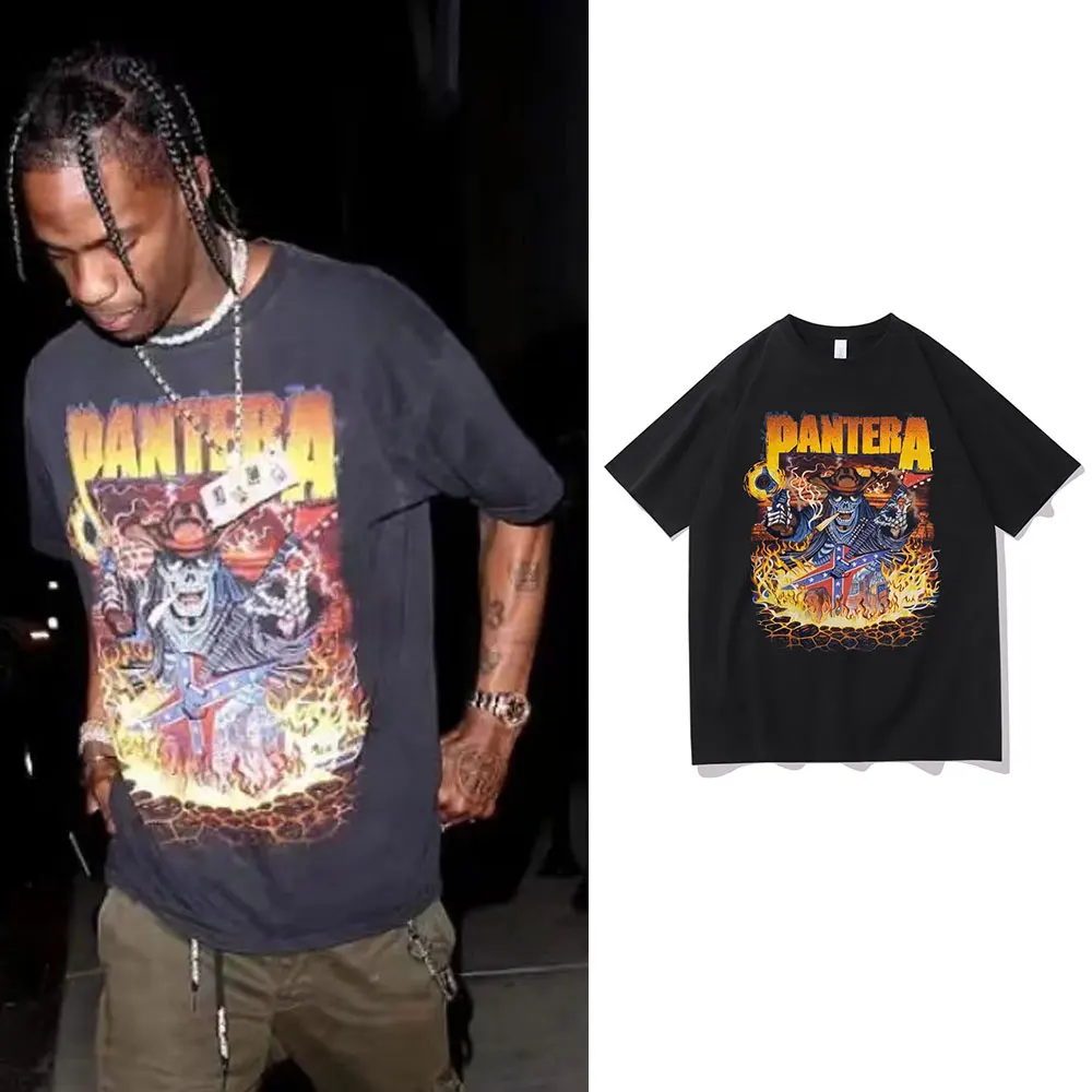 Travis Scott Rapper Concert PW Hip Hop Tshirt Cactus Jack Oversized T Shirt Summer Men Women Fashion Black Casual Loose T-shirt
Travis Scott Rapper Concert PW Hip Hop Tshirt Cactus Jack Oversized T Shirt Summer Men Women Fashion Black Casual Loose T-shirt