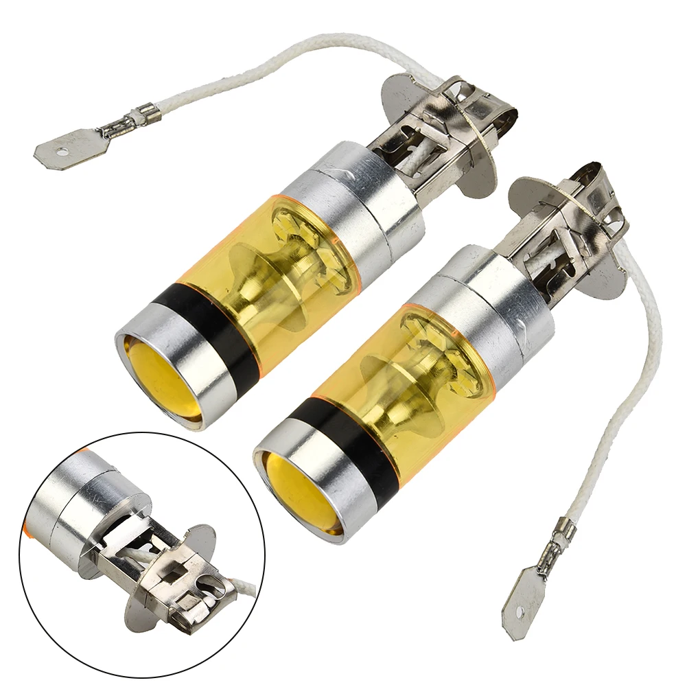2pcs 100W 3000-3600K LED Super Bright Car Fog Lights Taillight Bulbs Yellow 12-24V Lighting & Lamps For H3 2828SMD Auto Parts
2pcs 100W 3000-3600K LED Super Bright Car Fog Lights Taillight Bulbs Yellow 12-24V Lighting & Lamps For H3 2828SMD Auto Parts