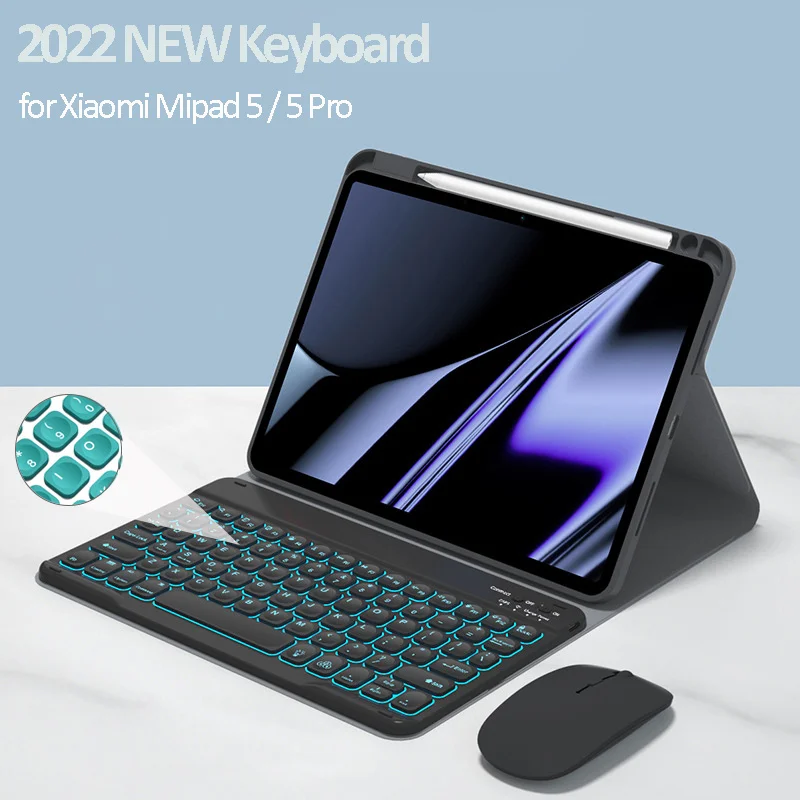 Free Mouse Magnetic Keyboard for Xiaomi Mipad 5 11'' Cover Stand Smart Case for Xiaomi Mipad 5 Pro Pencil Holder Case Keyboard
Free Mouse Magnetic Keyboard for Xiaomi Mipad 5 11'' Cover Stand Smart Case for Xiaomi Mipad 5 Pro Pencil Holder Case Keyboard