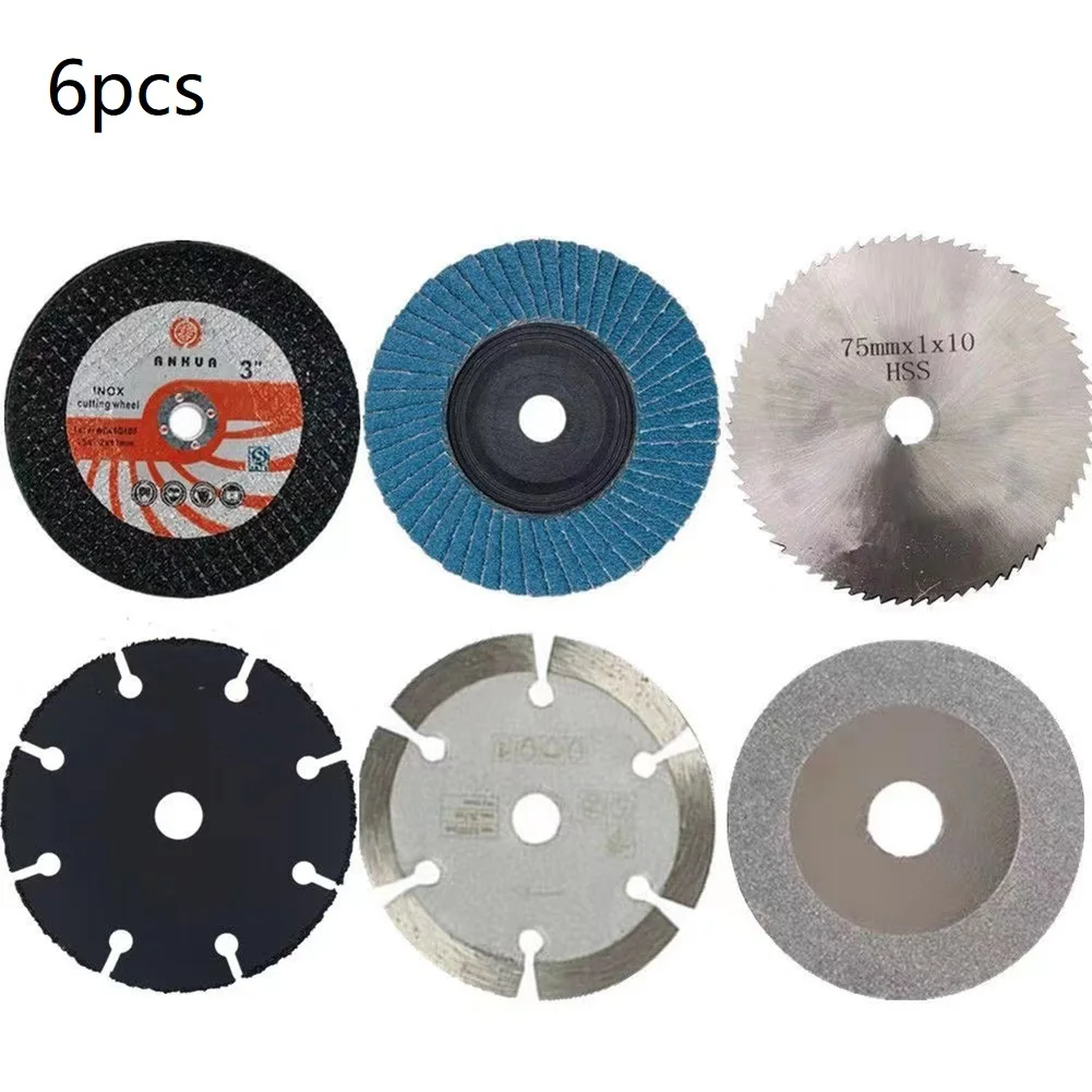 6pcs Cutting Disc Grinding Wheel For Angle Grinder Circular Saw Blade Polishing Wheel Woodwork Cutting Blade Power Tools
6pcs Cutting Disc Grinding Wheel For Angle Grinder Circular Saw Blade Polishing Wheel Woodwork Cutting Blade Power Tools