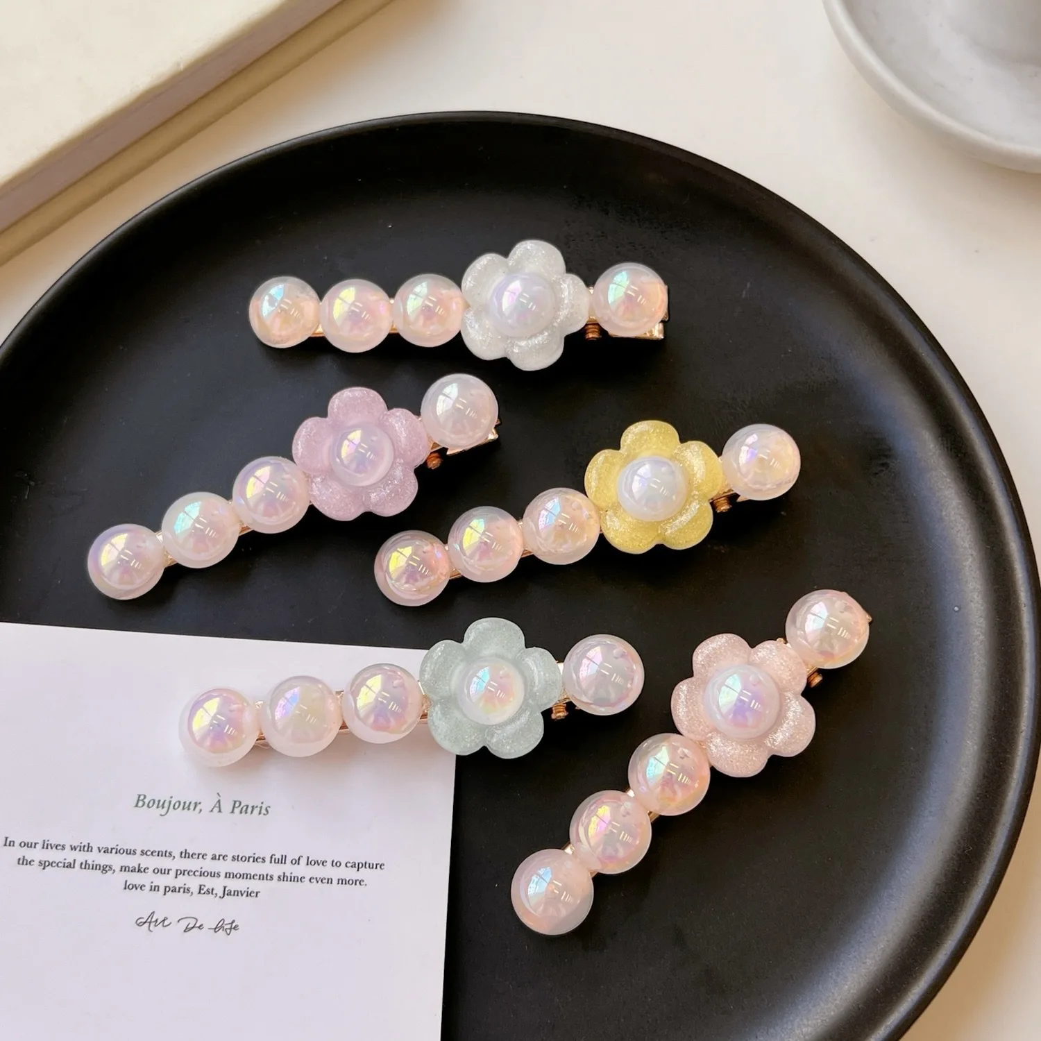 Korean Style Sweet Pearl Flower Hairpin Cute Forehead Side Bangs Hairpin Clip Headdress Broken Hairpin Female
Korean Style Sweet Pearl Flower Hairpin Cute Forehead Side Bangs Hairpin Clip Headdress Broken Hairpin Female