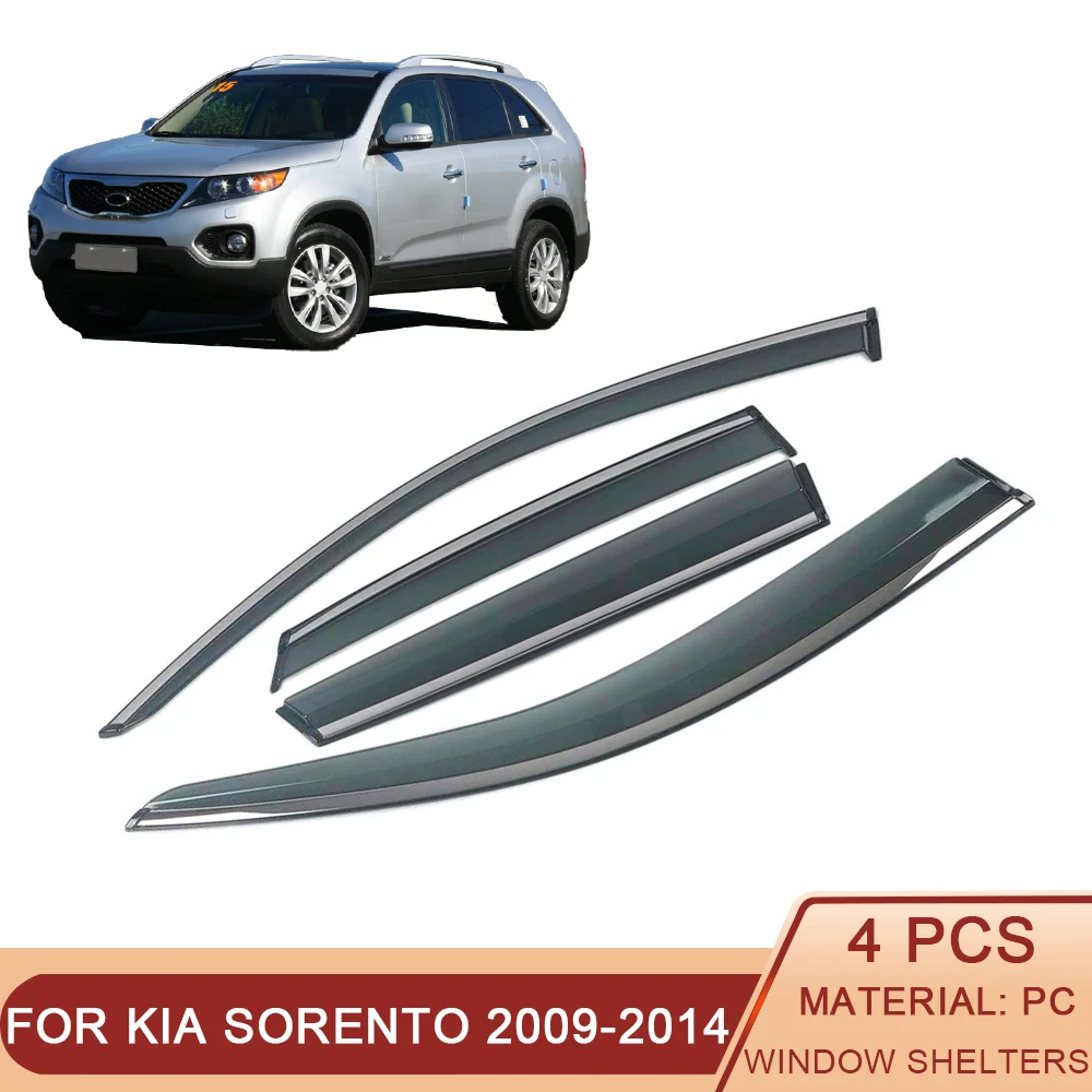 For KIA Sorento XM 2009-2014 Car Window Sun Rain Shade Visors Shield Shelter Protector Cover Frame Sticker Exterior Accessories
For KIA Sorento XM 2009-2014 Car Window Sun Rain Shade Visors Shield Shelter Protector Cover Frame Sticker Exterior Accessories