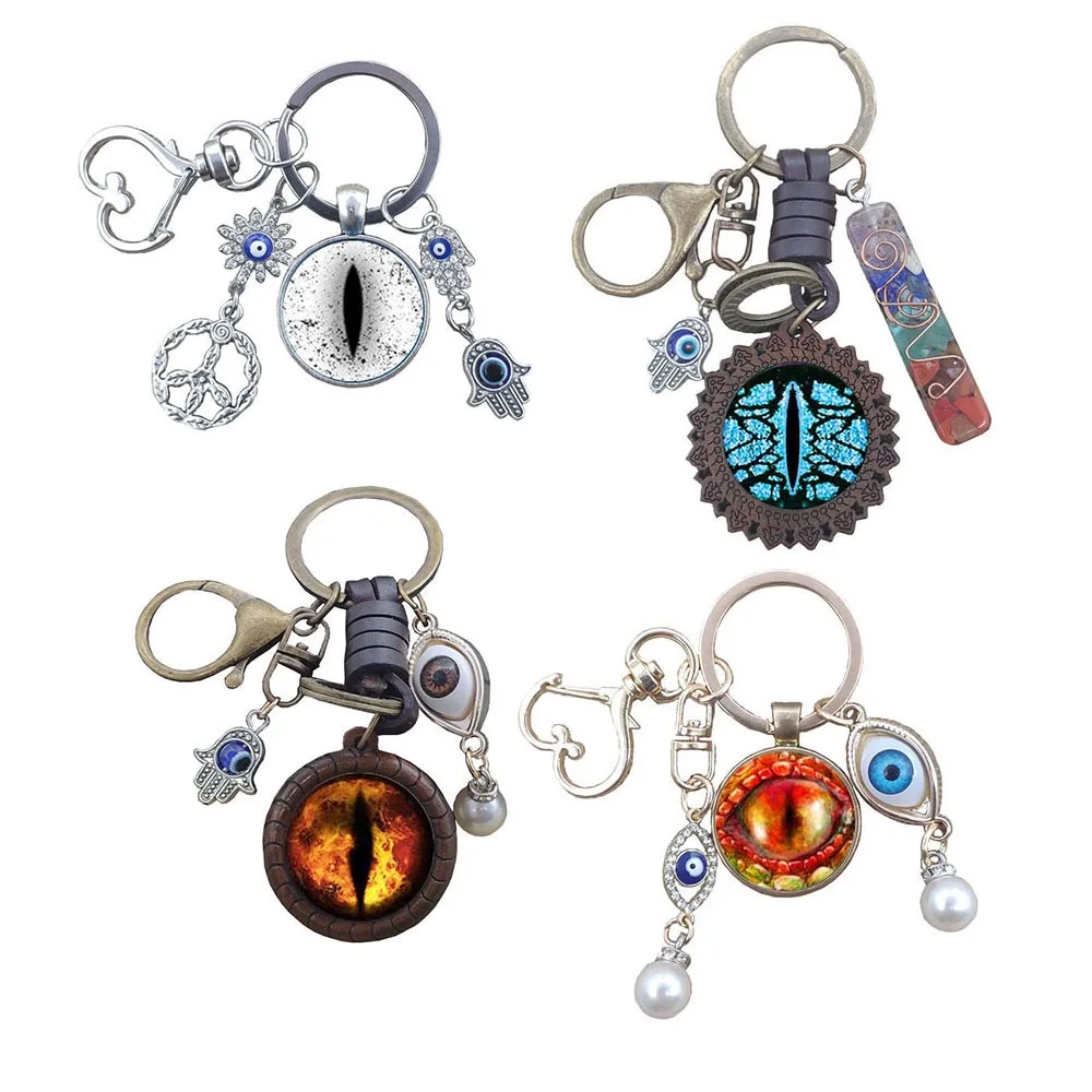 Antique Siver Time Gem Turkey Blue Evil Eye Ancient Bronze Keychain Cowhide Demon Eye Leather Dark Brown Wood Wooden Key Ring
Antique Siver Time Gem Turkey Blue Evil Eye Ancient Bronze Keychain Cowhide Demon Eye Leather Dark Brown Wood Wooden Key Ring