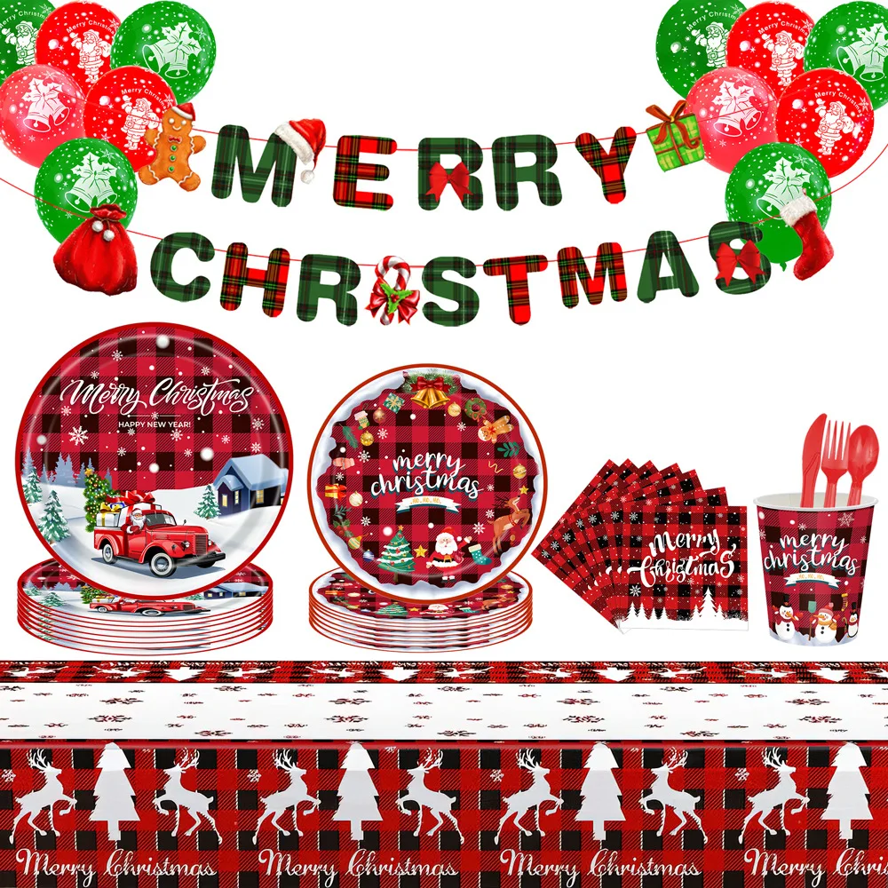 Christmas Decoration Birthday Party Decor Kids Santa Claus Disposable Tableware Set Baby Shower Girl Birthday Party Supplies
Christmas Decoration Birthday Party Decor Kids Santa Claus Disposable Tableware Set Baby Shower Girl Birthday Party Supplies