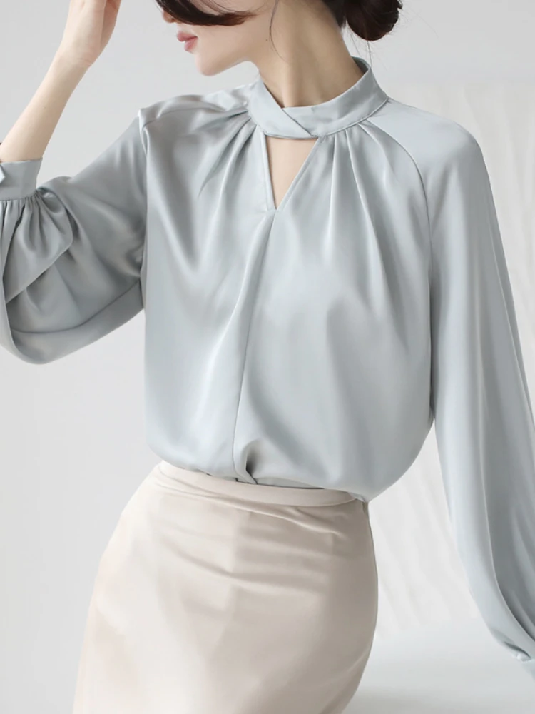 Blouse Women Spring 2023 New In Victorian Shirt White Stand Collar Hollow Out Long Sleeve Tops Fashion Chic and Elegant Clothing
Blouse Women Spring 2023 New In Victorian Shirt White Stand Collar Hollow Out Long Sleeve Tops Fashion Chic and Elegant Clothing