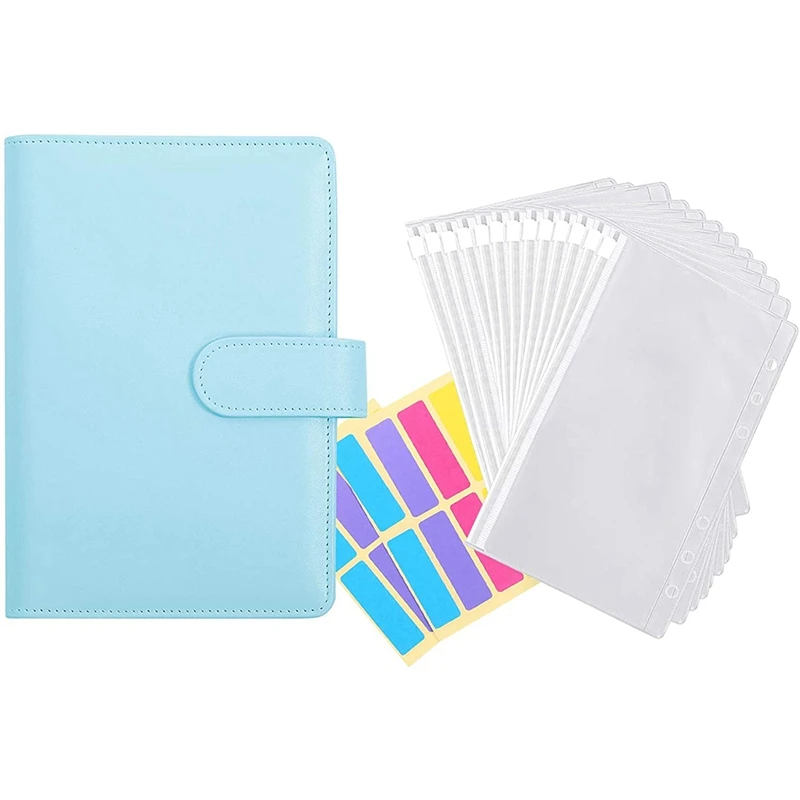 12Pcs Of Transparent Plastic A6 Ring Binder Envelope PU Leather 6 Ring Binder,Waterproof Cash Budget Envelope System
12Pcs Of Transparent Plastic A6 Ring Binder Envelope PU Leather 6 Ring Binder,Waterproof Cash Budget Envelope System