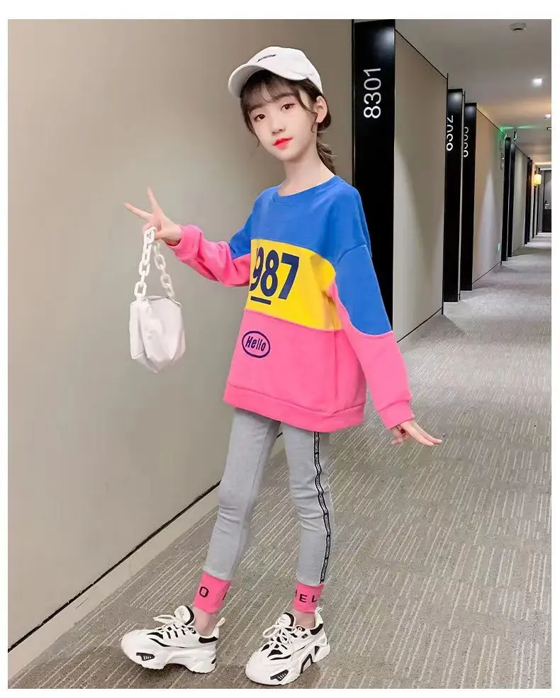2023 Girls Kids Underpants Skinny Spring and Autumn New Products Versatile Slim Trousers Little Girls Loose Long Sleeve Suit
2023 Girls Kids Underpants Skinny Spring and Autumn New Products Versatile Slim Trousers Little Girls Loose Long Sleeve Suit