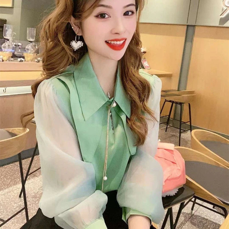 Woman Patchwork Fashion Shirts Female Retro Elegant Tops Shirts Ladies Casual Long Sleeve Single Button Streetwear Blouses G293
Woman Patchwork Fashion Shirts Female Retro Elegant Tops Shirts Ladies Casual Long Sleeve Single Button Streetwear Blouses G293